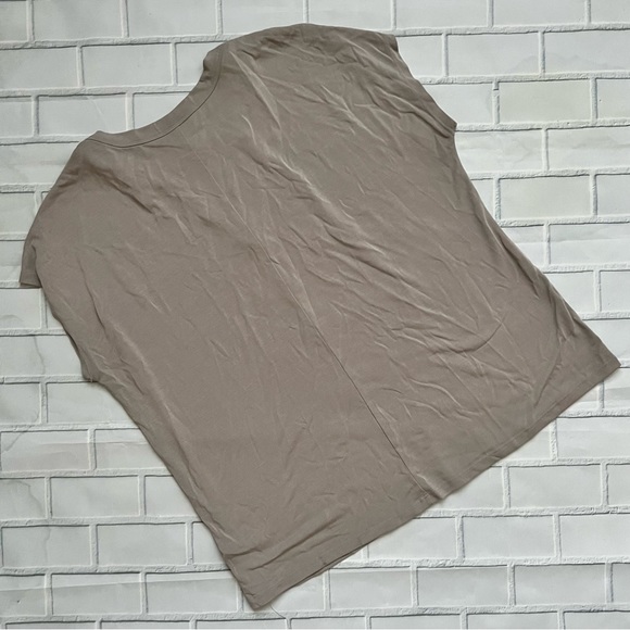 Torrid Beige Modal Short Sleeve Keyhole Shirt - Picture 4 of 7